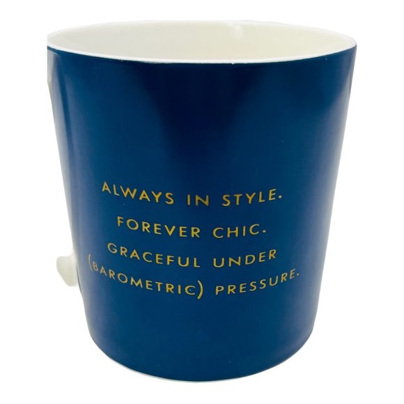 Kate Spade "Things We Love" Classic Blue & White Coffee Mug Collab with Lenox - Picture 5 of 9